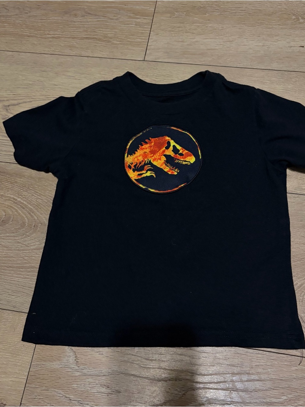 Kids’ Jurassic world Black T-Shirt with Orange
